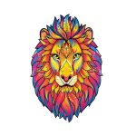 Fa puzzle oroszlán A5 - 95db