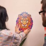 Fa puzzle oroszlán A5 - 95db