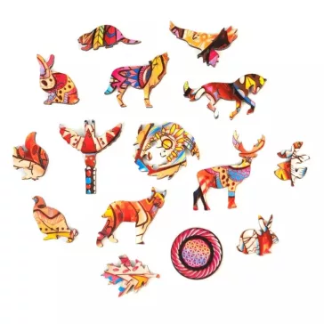 Fa puzzle hiúz A4 - 122 darab