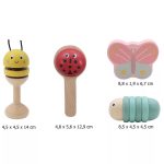 Ritmushangszerkészlet 4 db-os - méhecskés