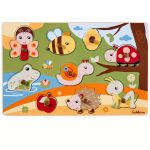 Eichhorn fogantyús puzzle kis állatkák - festett háttérrel