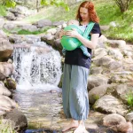 Fidella - Shiva Spirit - Green szövött hordozókendő