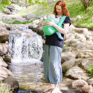 Fidella - Shiva Spirit - Green szövött hordozókendő