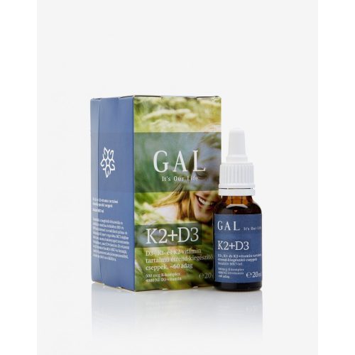 Gal K2+D3 vitamin tartalmú étrend-kiegészítő cseppek