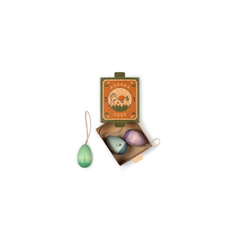 Grapat Aurora eggs - Húsvéti fa díszek - hideg színek