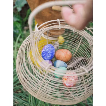 Grapat Aurora eggs - Húsvéti fa díszek - hideg színek