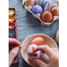 Grapat Sunrise eggs - húsvéti fa tojások - meleg színek Grapat Sunrise eggs - húsvéti fa tojások - meleg színek