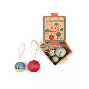 Grapat Wish ball fa karácsonyi díszek 5db