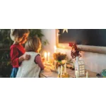 Grimm's festett fa gyertya ajtó, ékkővel