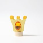 Grimm's festett fa gyertya korona, ékkővel