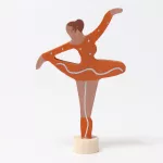 Grimm's festett fa gyertya, ballerina (narancssárga)