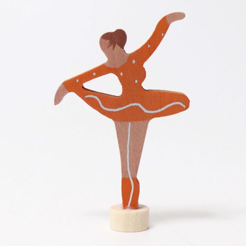 Grimm's festett fa gyertya, ballerina (narancssárga)