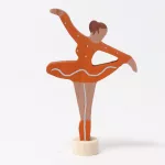 Grimm's festett fa gyertya, ballerina (narancssárga)