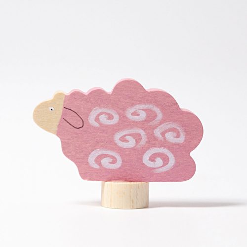 Grimm's festett fa gyertya rózsaszín bárány
