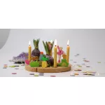 Grimm's festett fa gyertya kék autó