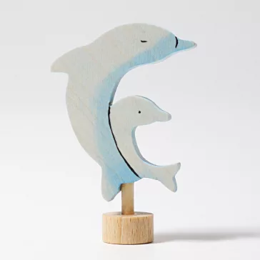 Grimm's festett fa gyertya, két delfin