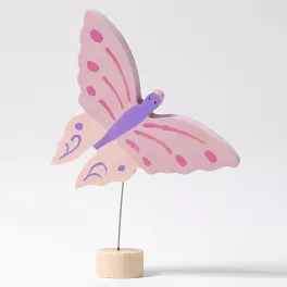 Grimm's festett fa gyertya pink pillangó