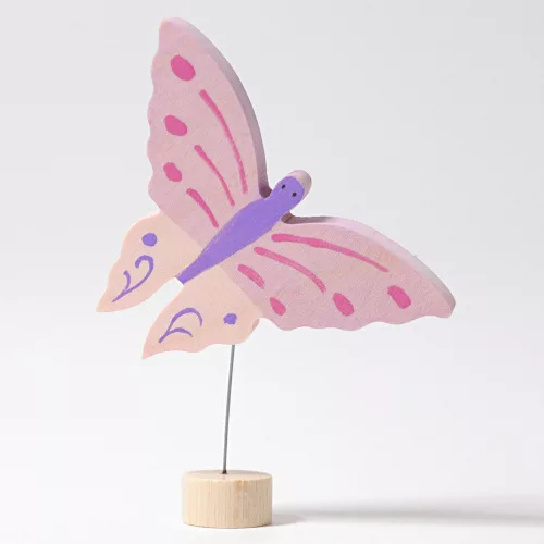 Grimm's festett fa gyertya pink pillangó