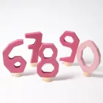 Grimm's díszítő számok (6-0, pink) - Modell 6-os