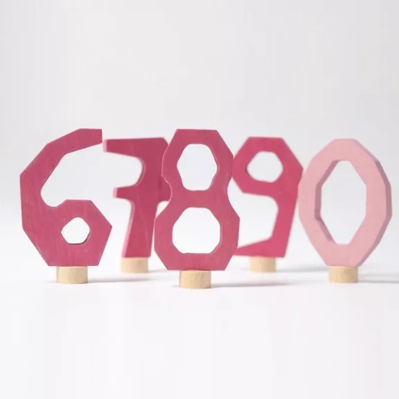 Grimm's díszítő számok (6-0, pink) - Modell 8-as Grimm's díszítő számok (6-0, pink) - Modell 8-as