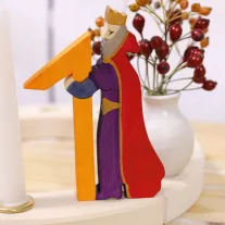 Grimm's festett váza, születésnapi gyűrűbe, fehér