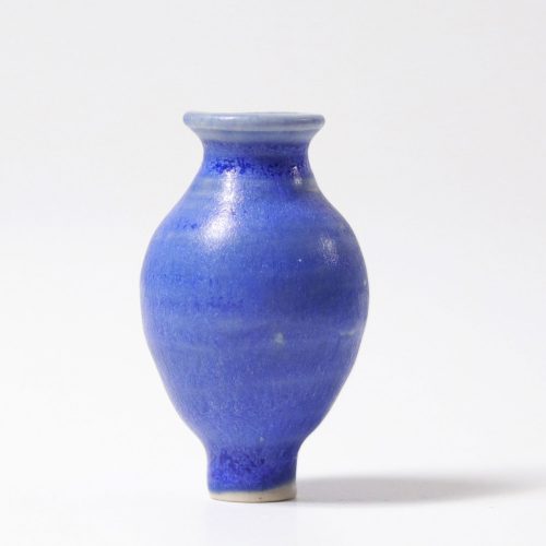 Grimm's festett fa gyertya váza kék