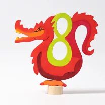 Grimm's festett fa számos gyertya, sárkány