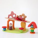 Grimm's mini világ VIRÁGOSRÉT fa játékkészlet