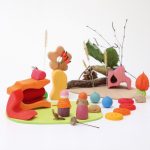 Grimm's mini világ VIRÁGOSRÉT fa játékkészlet