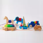 Grimm's húzható teherautó építőkockákkal