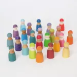 Grimm's 12 pasztell szivárvány fa figura