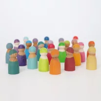 Grimm's 12 szivárvány fa figura