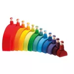 Grimm's 12 szivárvány fa figura