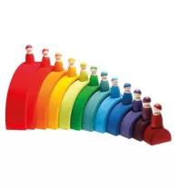 Grimm's 12 szivárvány fa figura