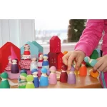 Grimm's 12 szivárvány fa figura