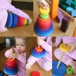 Grimm's nagy montessori szivárvány torony