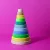 Grimm's neon zöld Montessori torony fa építőjáték
