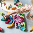 Grimm's Lara fa óriás mandala építőjáték