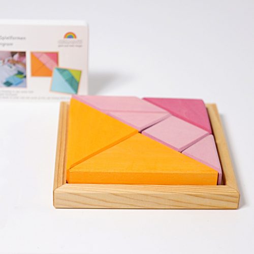 Grimm's tangram - pink-narancs