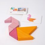 Grimm's tangram - pink-narancs