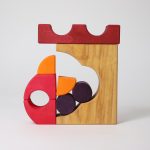 Grimm's fa építő szett - Piros