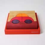 Grimm's fa építő szett - Piros