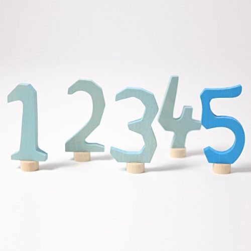 Grimm's díszítő számok (1-5, kék) - Modell 5-ös