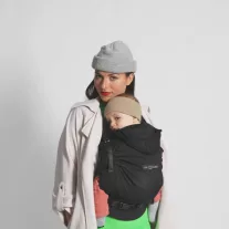 LoveRadius Hoodie 2 csatos babahordozó - Black forest