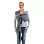 Hoppediz Ring Sling karikás kendő(London fekete-fehér)