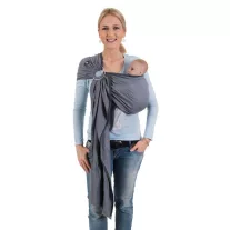 Hoppediz Ring Sling karikás kendő(London fekete-fehér)