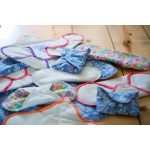 Imse éjszakai mosható betét - Natural/Színes szegés (1 db)