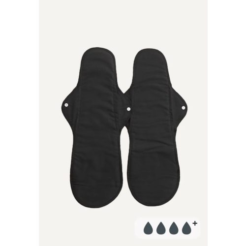 Imsevimse női betét éjszakai, szülés utáni hosszú, 2 db fekete