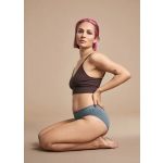 Imse menstruációs bugyi erős vérzéshez - grey melange (XXL)