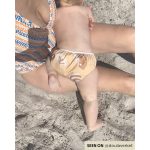 ImseVimse úszópelenka fodros yellow whale - Méret L